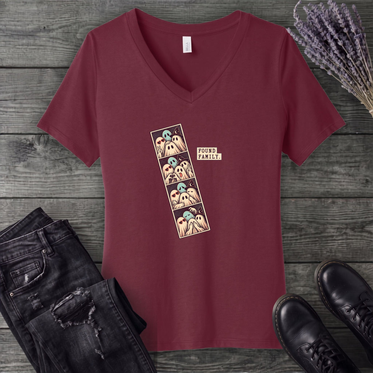 Found Family Photobooth V-Neck T-Shirt