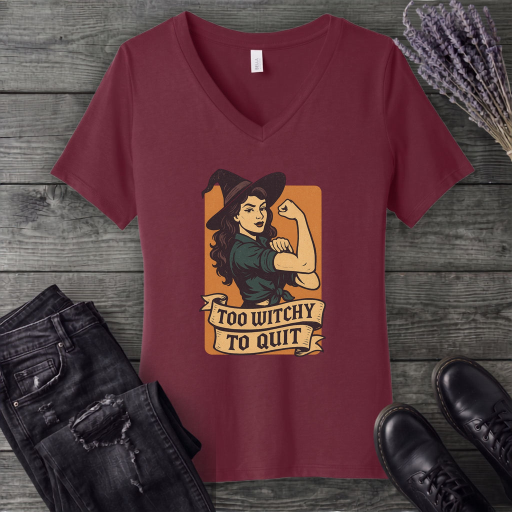 Too Witchy V-Neck T-Shirt