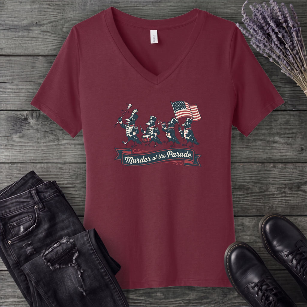 Murder At The Parade V-Neck T-Shirt
