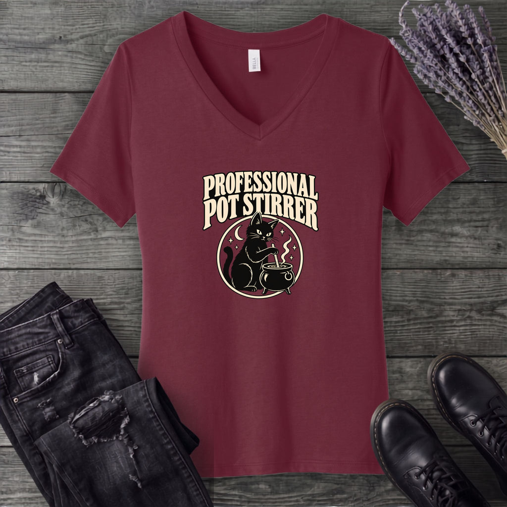 Professional Pot Stirrer V-Neck T-Shirt