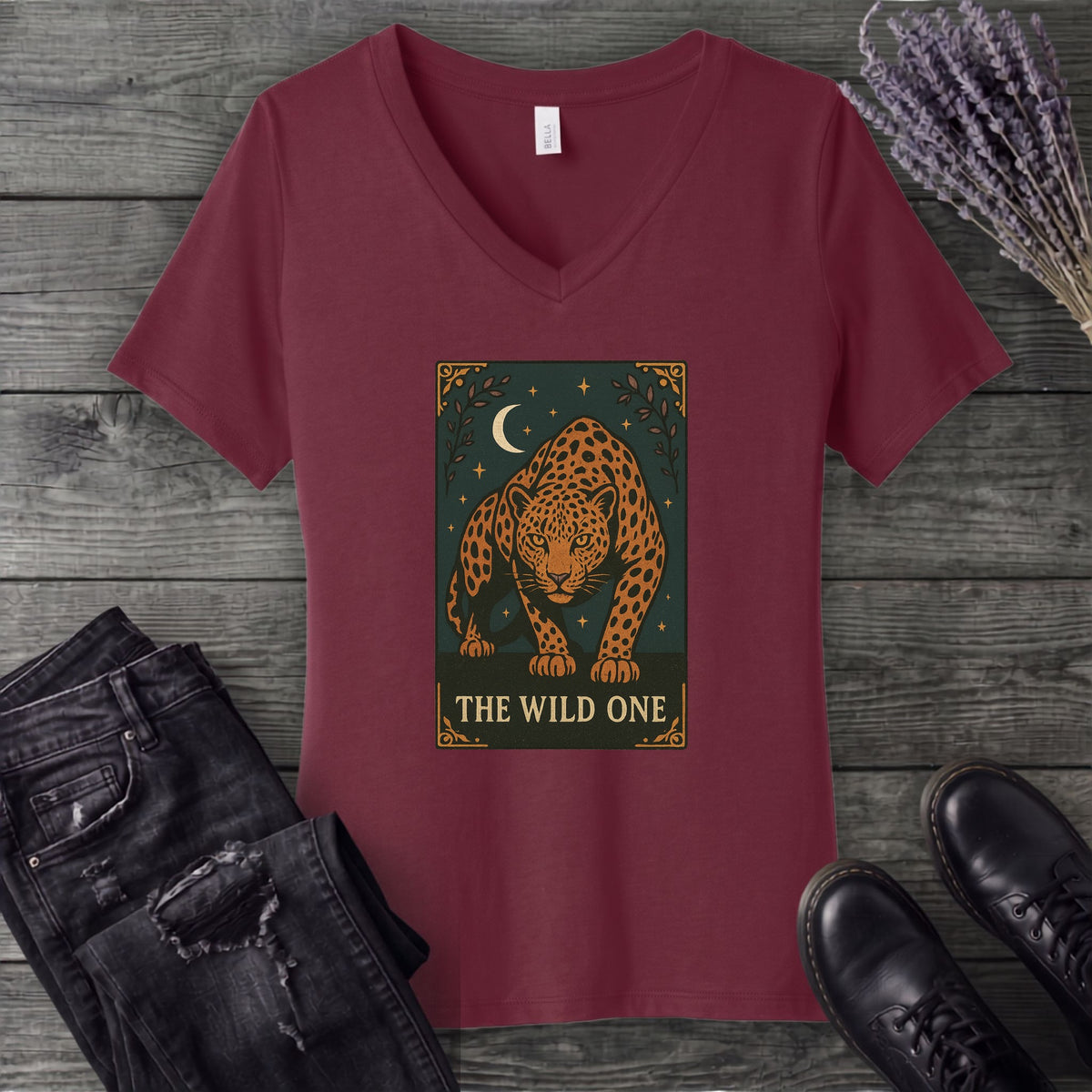The Wild One Tarot V-Neck T-Shirt