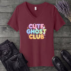 Cute Ghost Club V-Neck T-Shirt