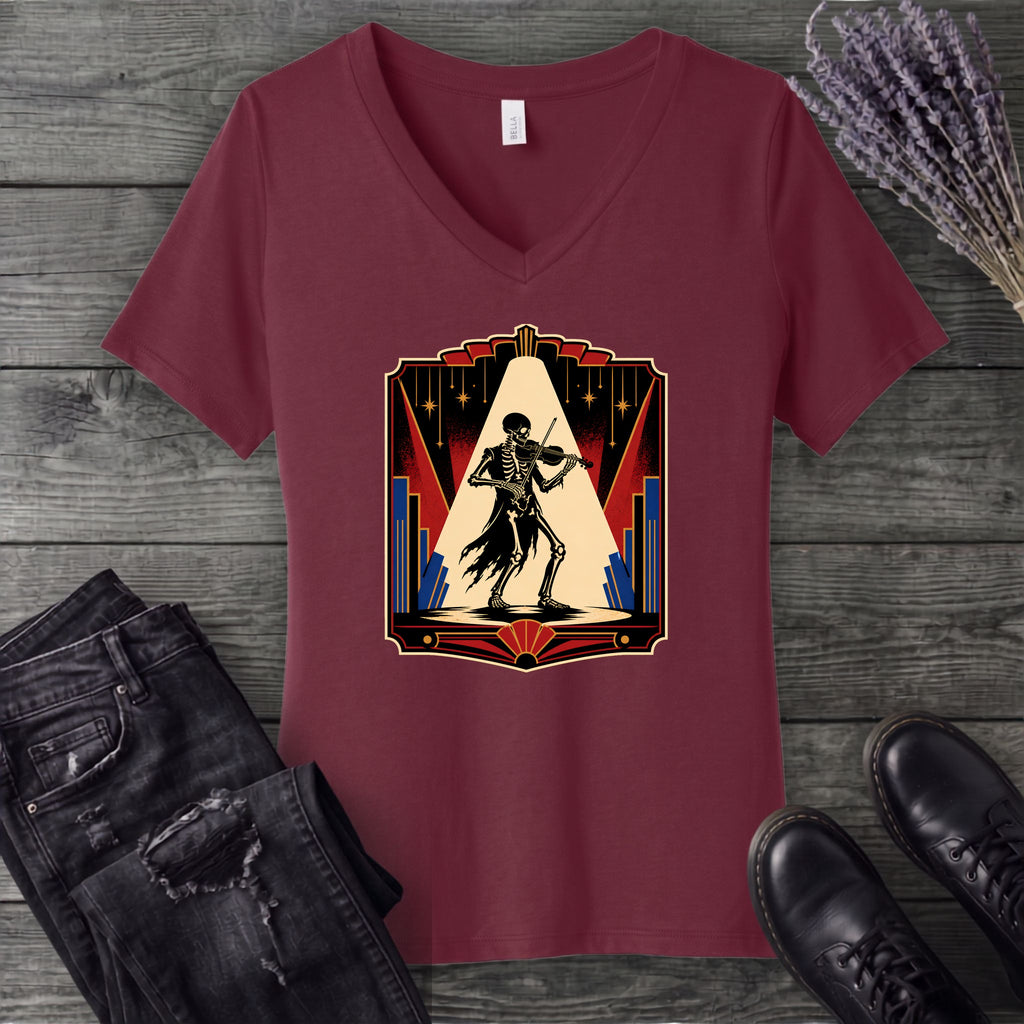 Virtuoso Skeleton V-Neck T-Shirt