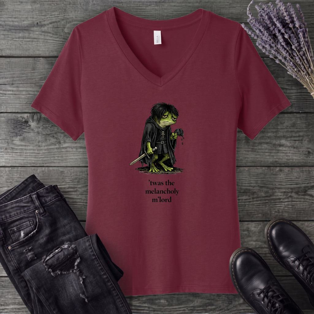 Twas The Melancholy V-Neck T-Shirt