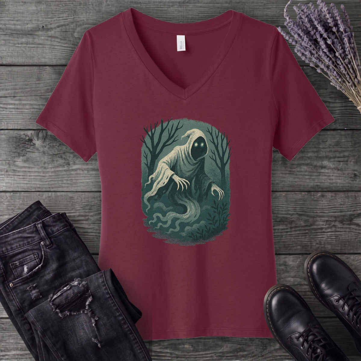 Woodland Spirits Wraith V-Neck T-Shirt