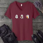 Ghosts With Booze V-Neck T-Shirt