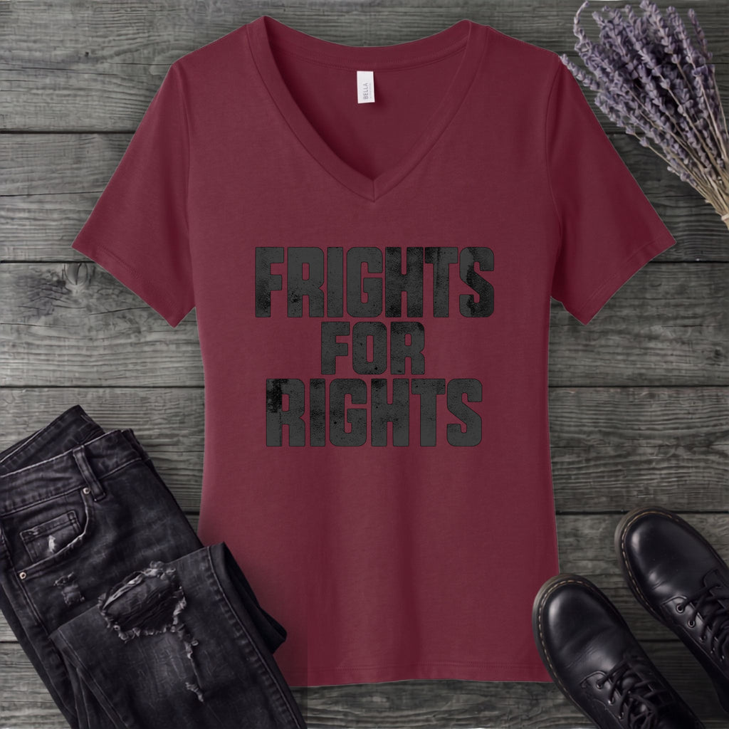 Frights For Rights V-Neck T-Shirt