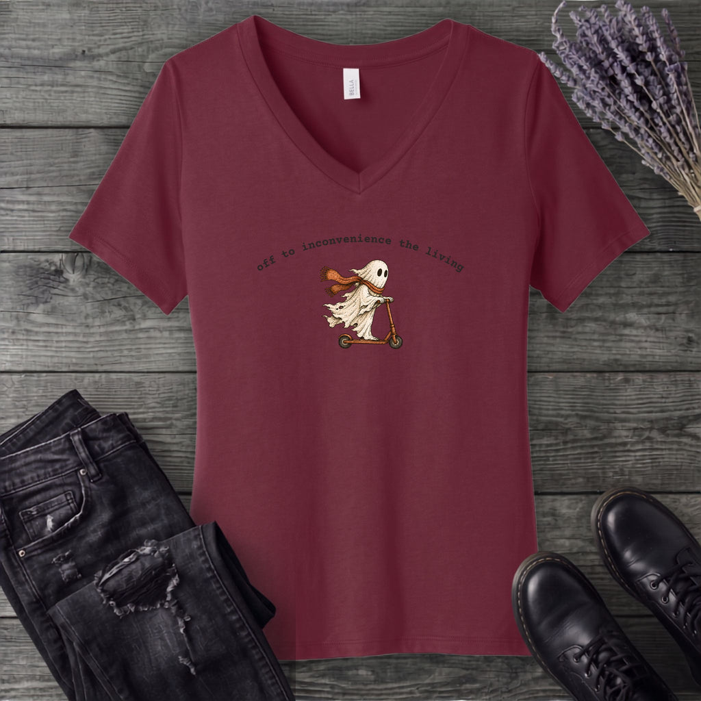 Off To Inconvenience The Living V-Neck T-Shirt