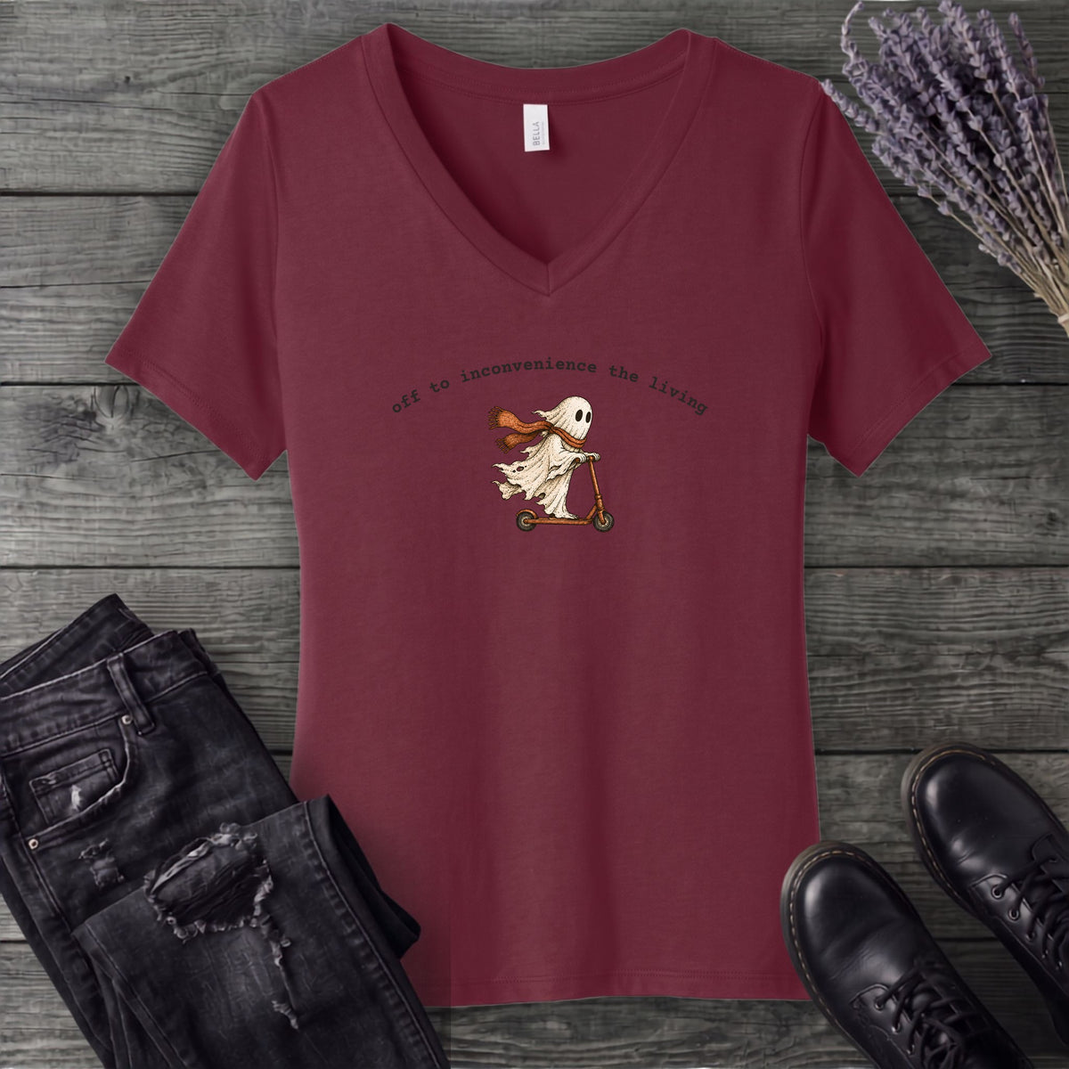 Off To Inconvenience The Living V-Neck T-Shirt
