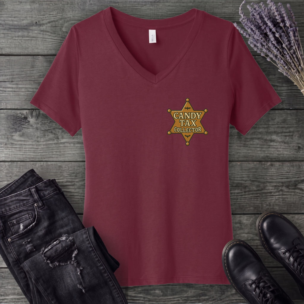 Candy Tax Collector V-Neck T-Shirt