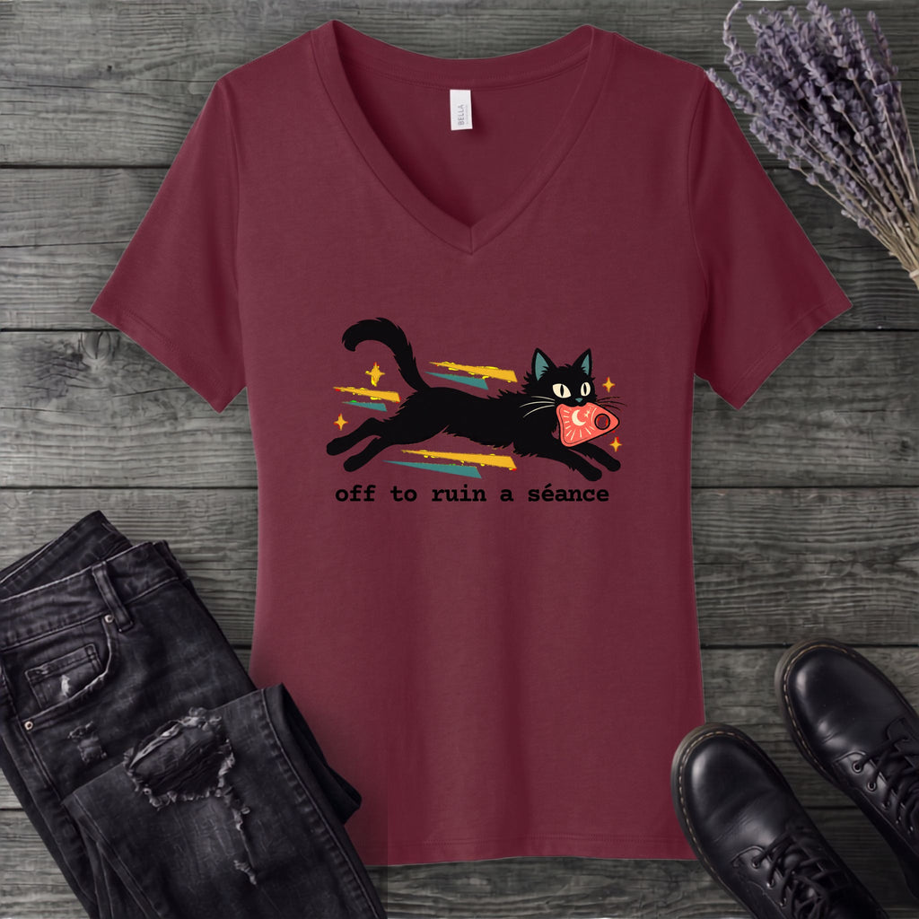 Off To Ruin A Séance V-Neck T-Shirt