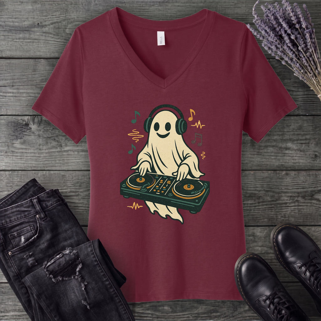 dj ghost V-Neck T-Shirt