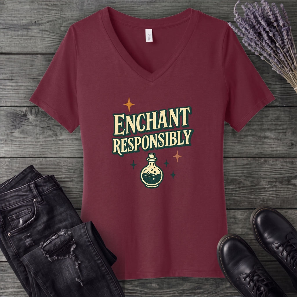 Enchant Responsibly V-Neck T-Shirt