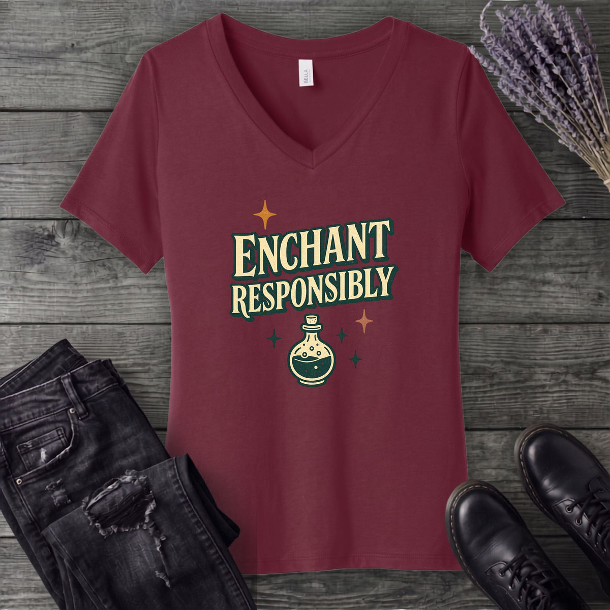 Enchant Responsibly V-Neck T-Shirt