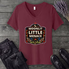 Moonlit Little Menace V-Neck T-Shirt