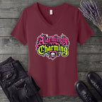 Alarmingly Charming V-Neck T-Shirt