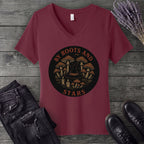 By Roots And Stars V-Neck T-Shirt