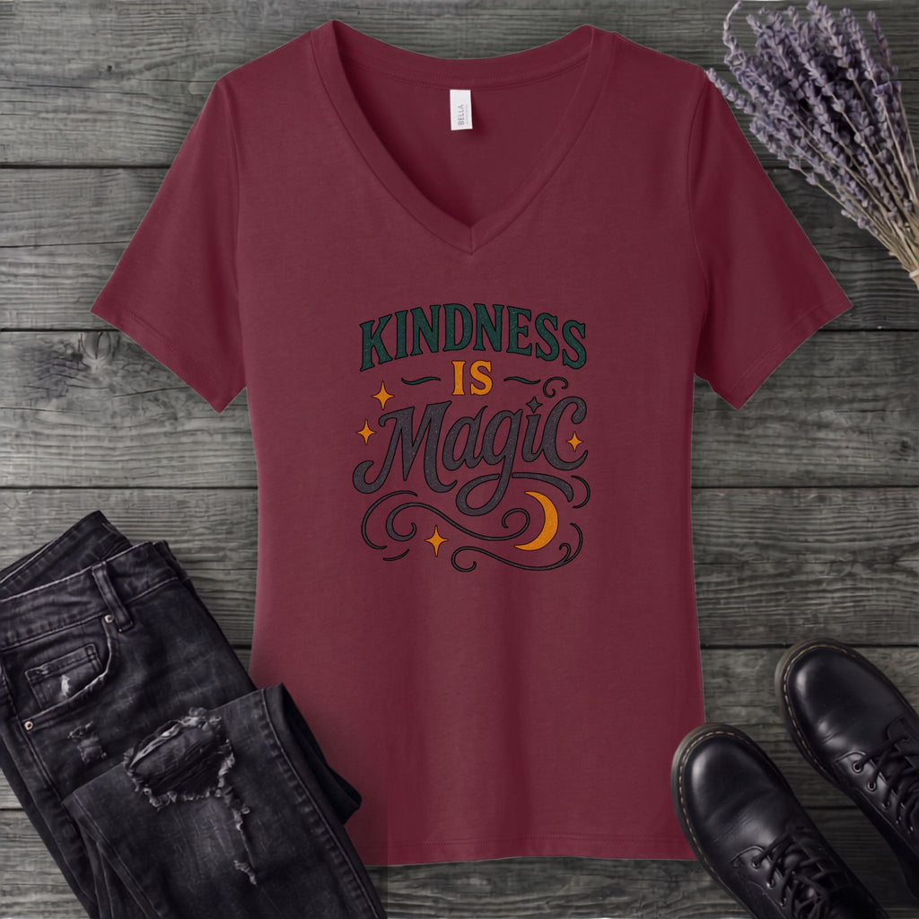 Kindness Is Magic V-Neck T-Shirt