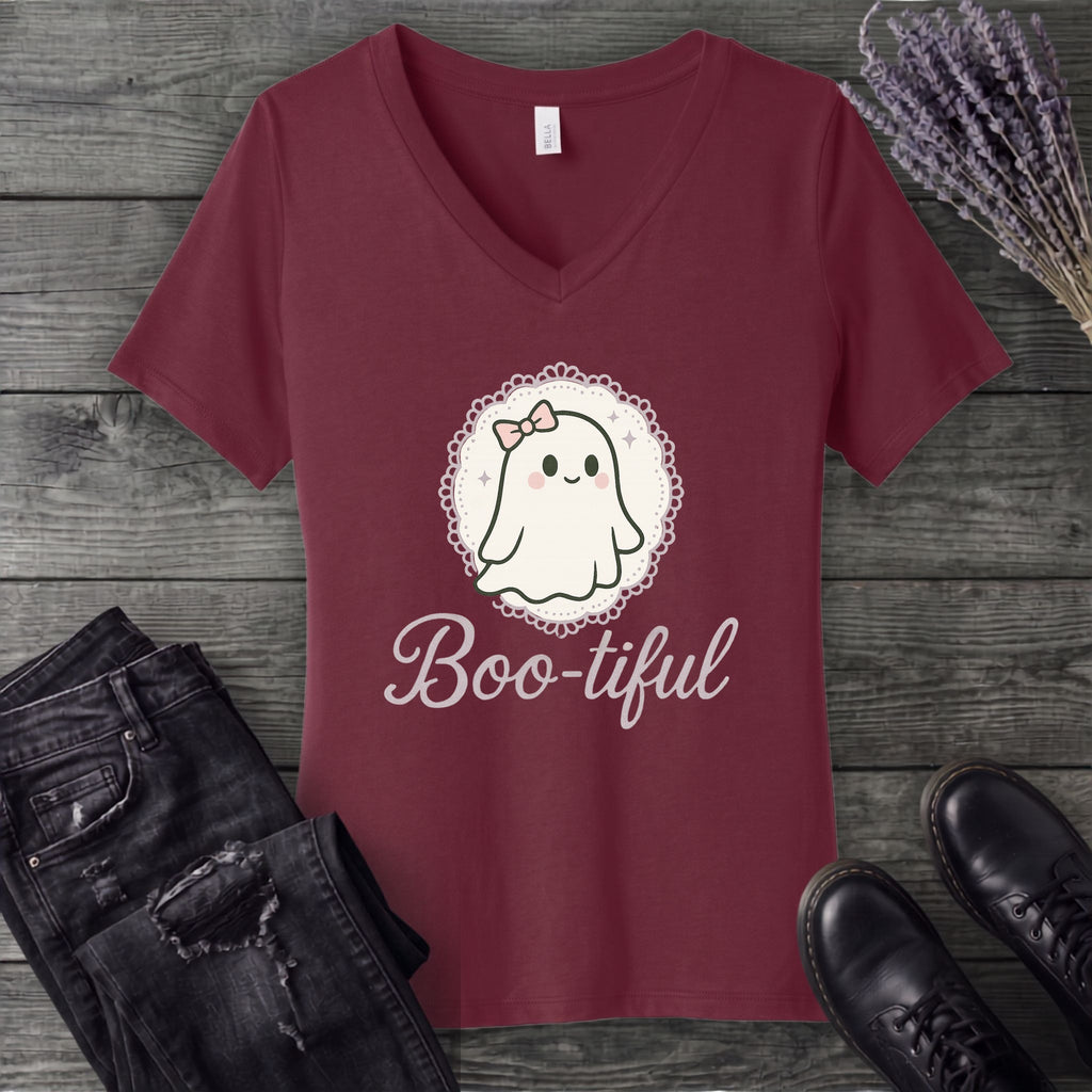 Boo Tiful V-Neck T-Shirt