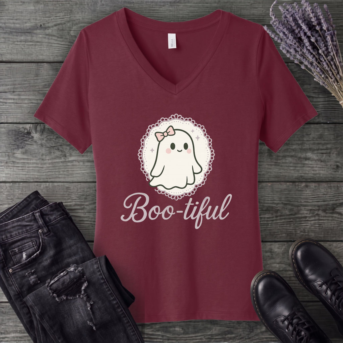 Boo Tiful V-Neck T-Shirt