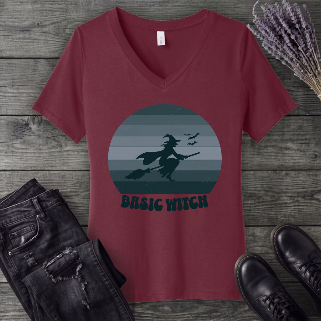 Basic Witch V-Neck T-Shirt