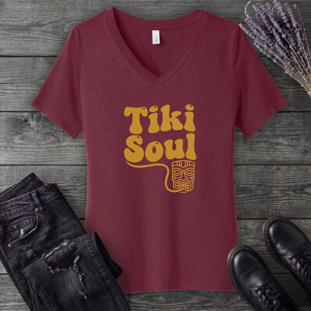 Tiki Soul V-Neck T-Shirt