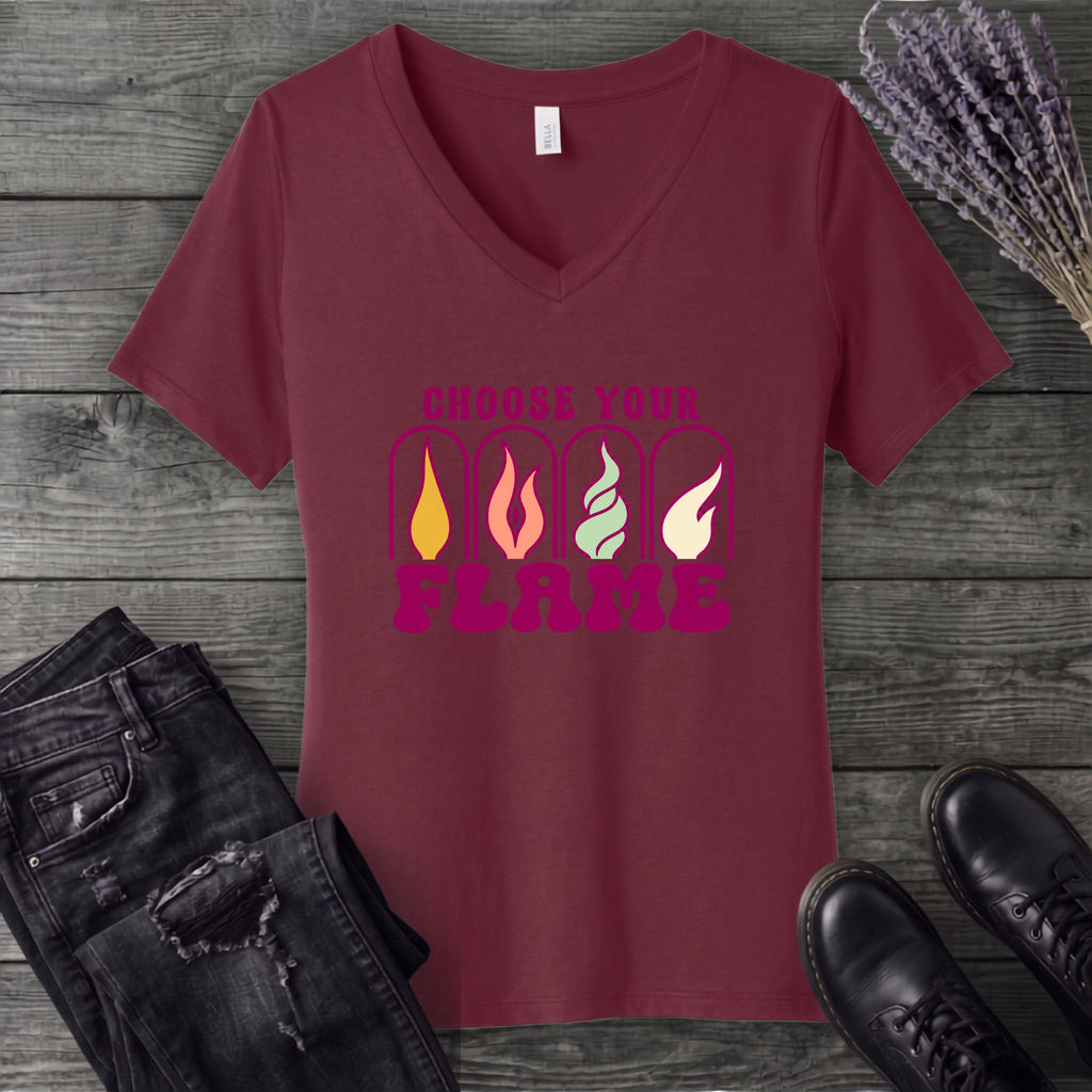 Choose Your Flame V-Neck T-Shirt