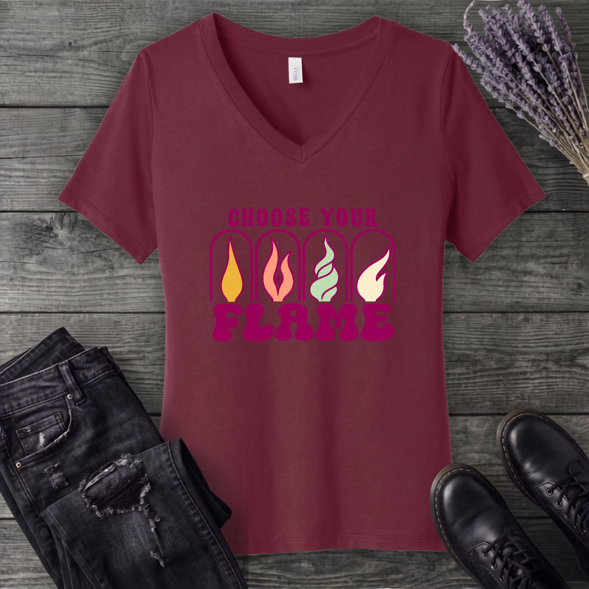 Choose Your Flame V-Neck T-Shirt