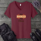 All Booked For Fall V-Neck T-Shirt