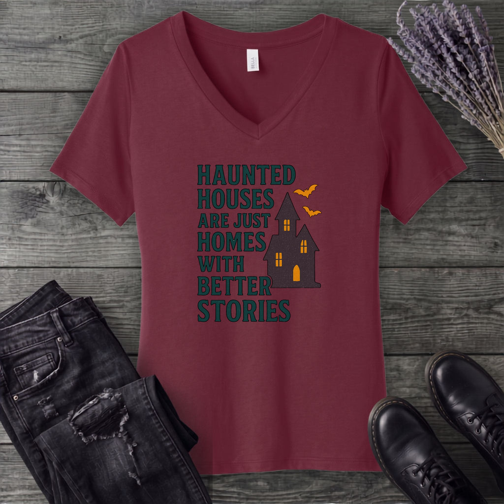 Homes With Better Stories V-Neck T-Shirt