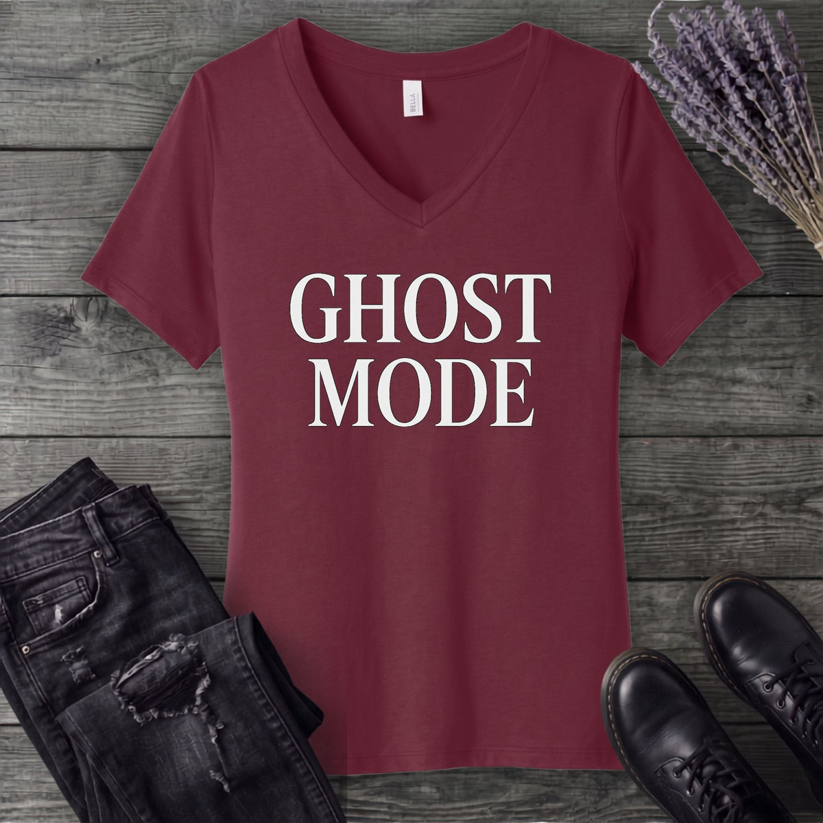 Ghost Mode V-Neck T-Shirt