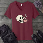 Skull Sip V-Neck T-Shirt