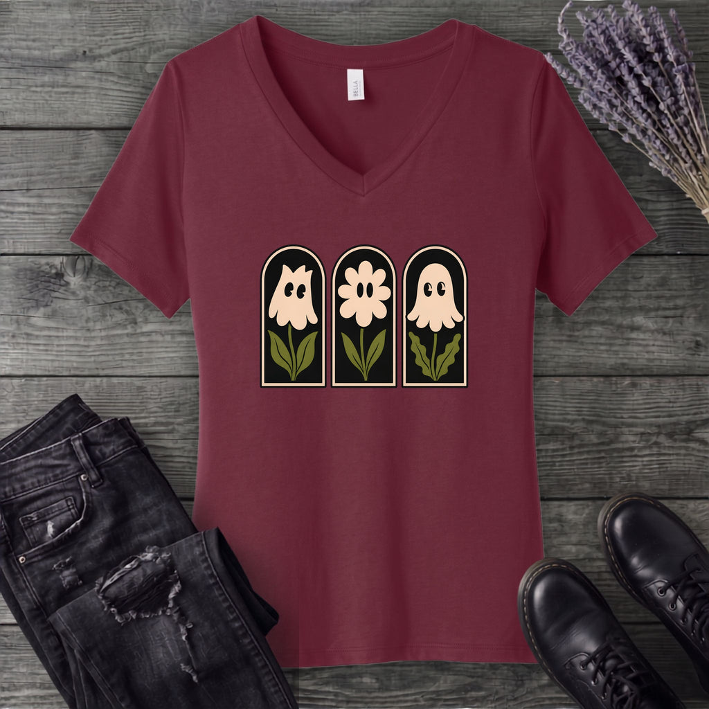 Ghosts In Bloom V-Neck T-Shirt