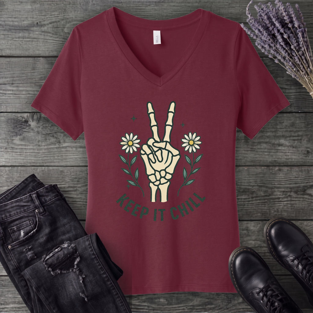 Keep It Chill V-Neck T-Shirt