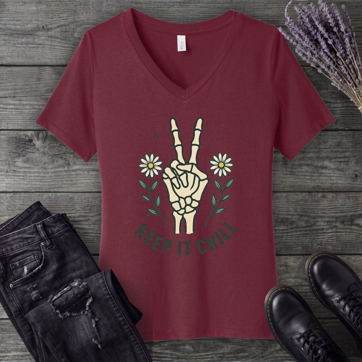 Keep It Chill V-Neck T-Shirt