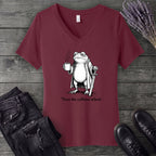 Twas The Caffeine V-Neck T-Shirt
