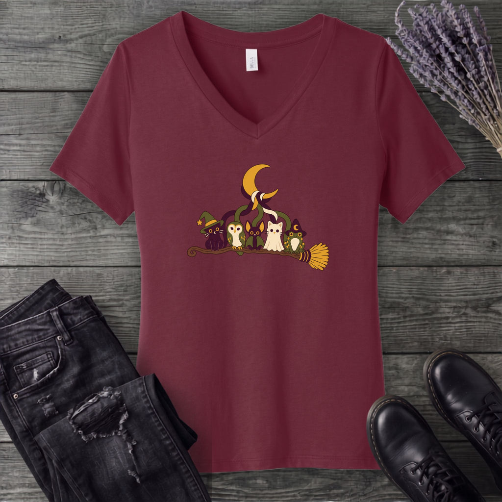 Tether To The Moon V-Neck T-Shirt