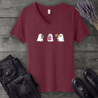Ghosts Fun Treats V-Neck T-Shirt