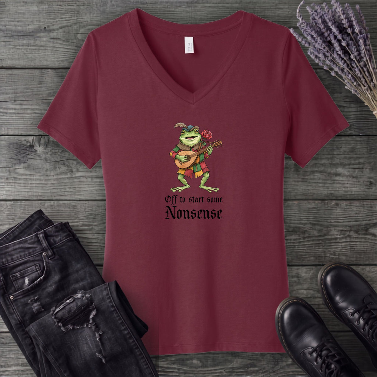 Off To Start Some Nonsense V-Neck T-Shirt