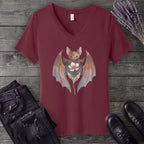 Watercolor Bat V-Neck T-Shirt