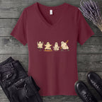 ghost yoga V-Neck T-Shirt