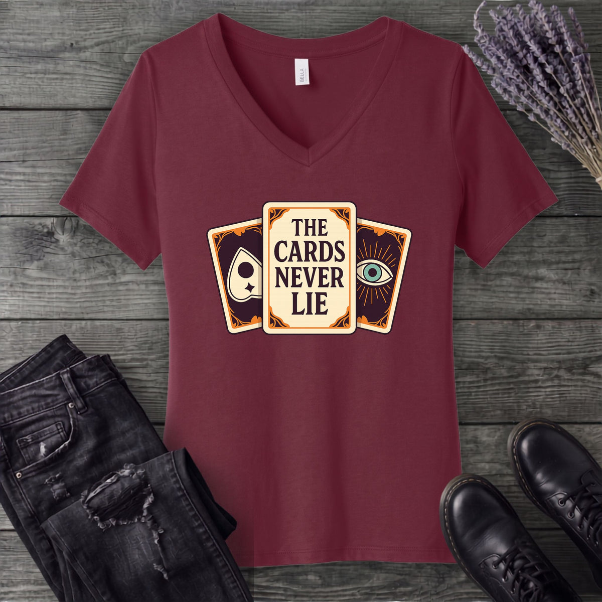 The Cards Never Lie V-Neck T-Shirt
