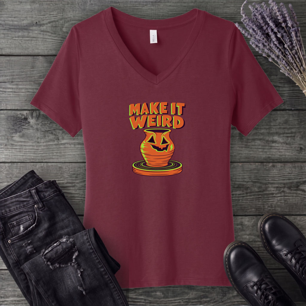 Make It Weird V-Neck T-Shirt
