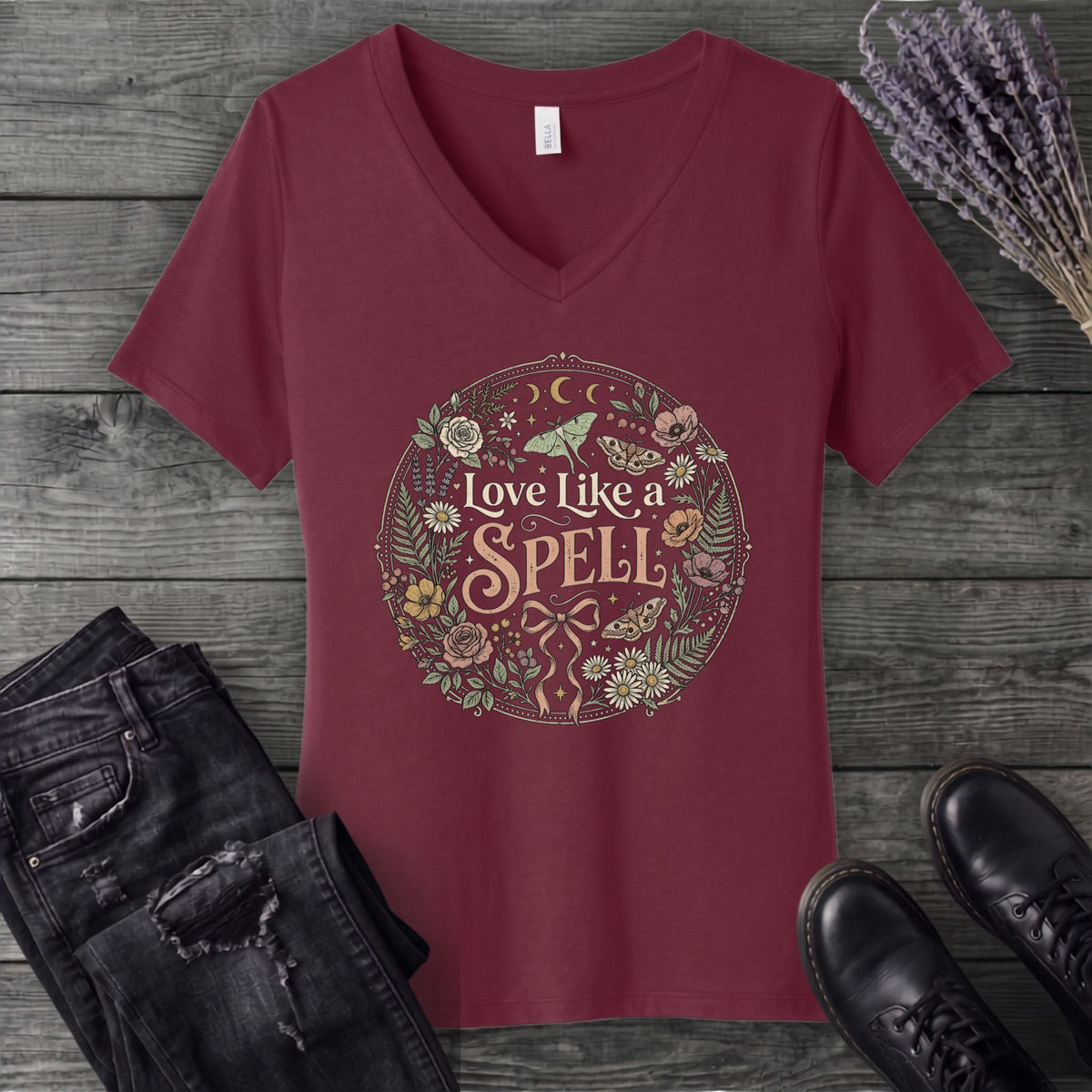Love Like A Spell V-Neck T-Shirt