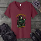 Grim Reader V-Neck T-Shirt