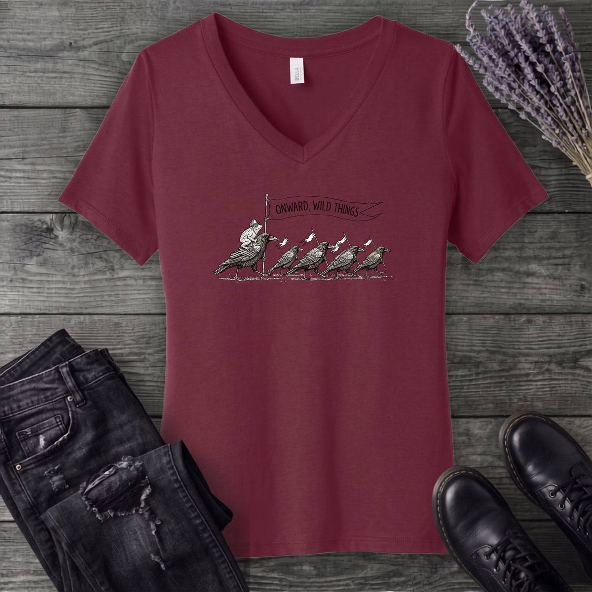 Onward Wild Things V-Neck T-Shirt