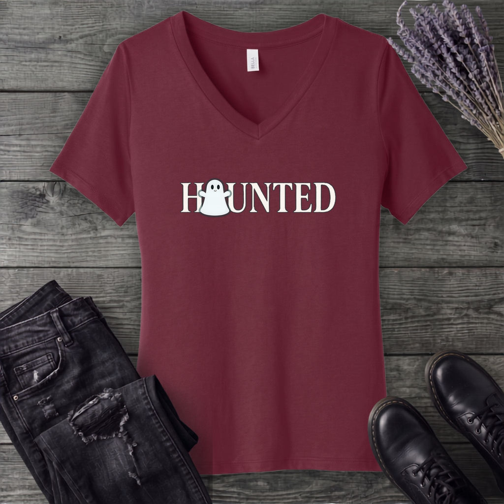 Haunted V-Neck T-Shirt
