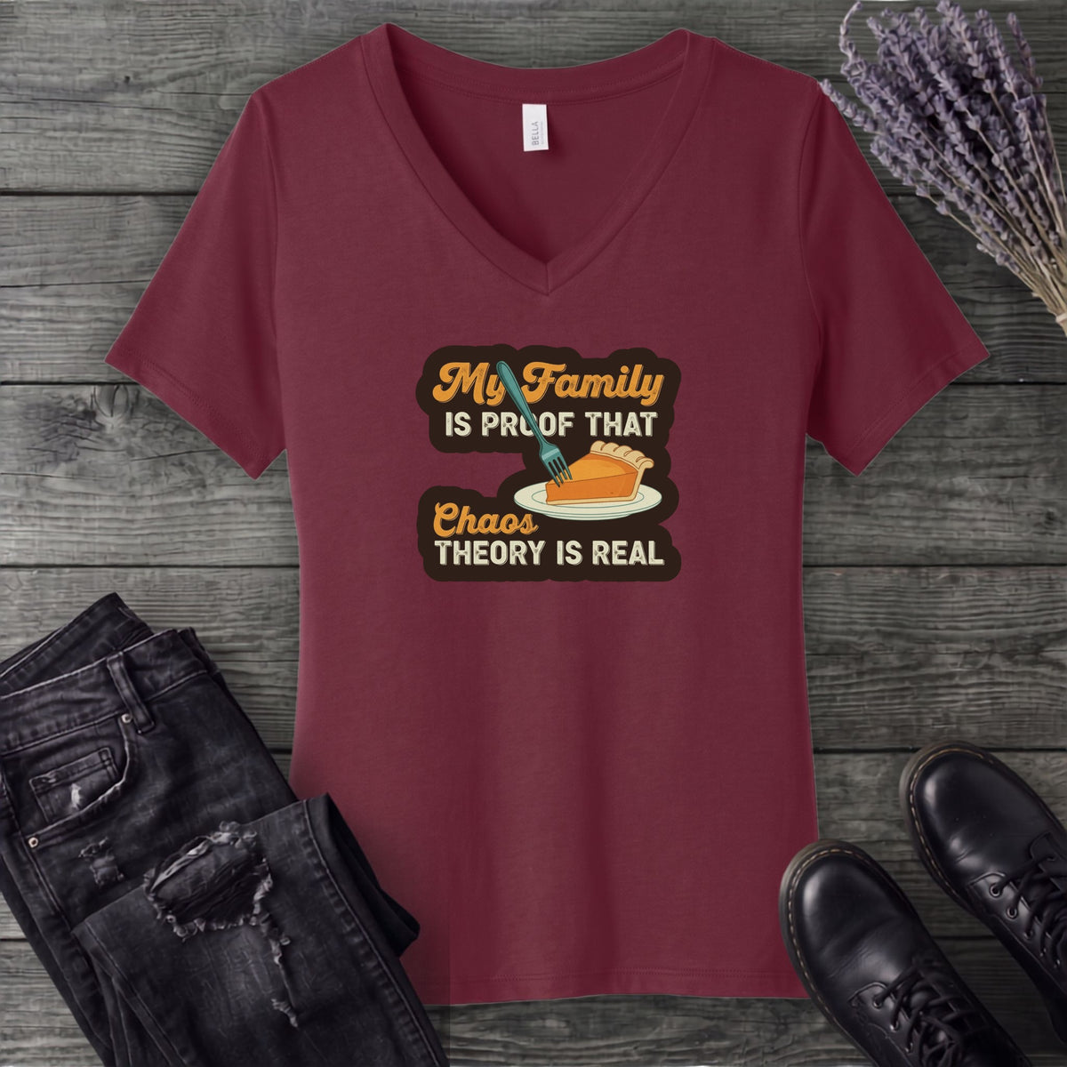 Chaos Theory V-Neck T-Shirt