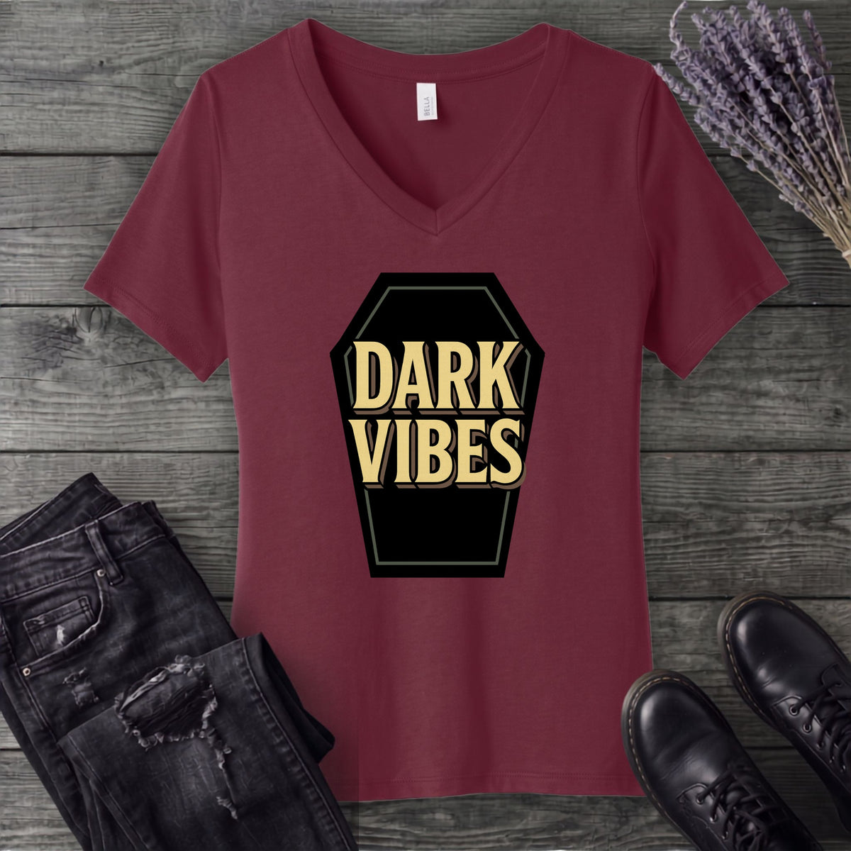 Dark Vibes V-Neck T-Shirt