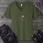 Off To Heebie Some Jeebies V-Neck T-Shirt
